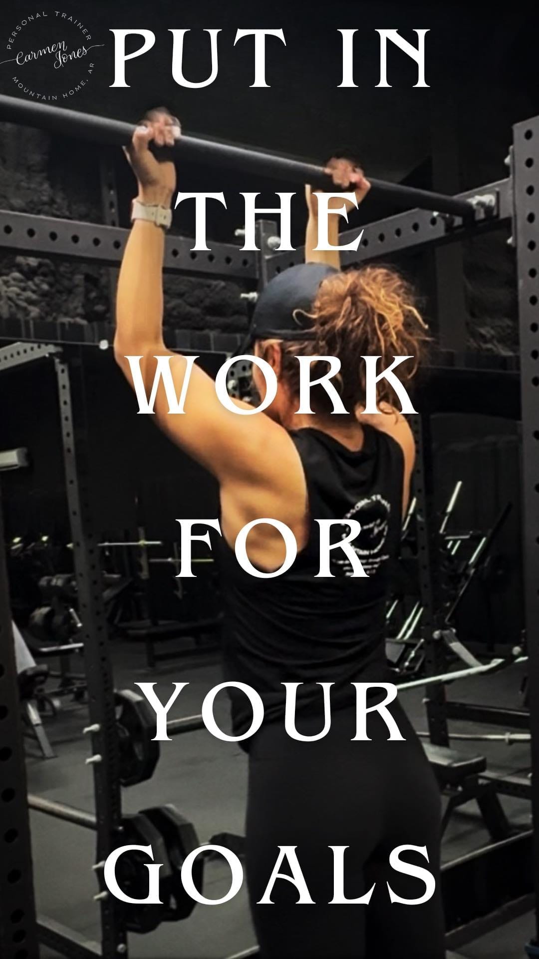 Put in the work for your goals, Carmen helps you achieve them!